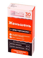 Женьшень + элеутерококк таблетки БАД 500мг упаковка №30