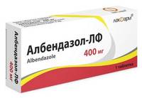 Албендазол-ЛФ таблетки 400мг упаковка №1