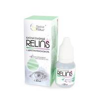 Капли глазные RELINS с декспантенолом 2% и гиалуроновой кислотой 0,15% 10мл №1
