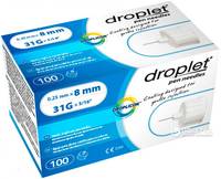 Игла для шприц-ручек DROPLET для введения инсулина 31G 8мм №100