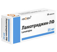 Ламотриджин-ЛФ таблетки 25мг упаковка №30