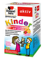 Доппельгерц Kinder Мультивитамины для детей пастилки жевательные БАД упаковка №60