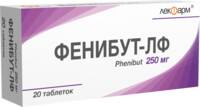 Фенибут-ЛФ таблетки 250мг упаковка №20