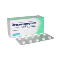 Фозиноприл таблетки 10мг упаковка №30