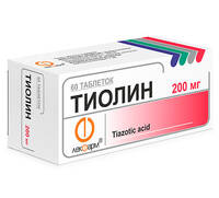 Тиолин таблетки 200мг упаковка №60