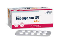 Бисопролол ФТ таблетки п/о 2,5мг упаковка №60