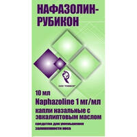 Нафазолин-Рубикон капли в нос с эвкалиптовым маслом 0,1% 15мл флакон №1