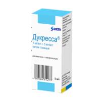 Дукресса глазные капли 1мг/мл 5мг/мл 5мл флакон №1