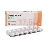 Велаксин таблетки 37,5мг упаковка №14