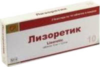 Лизоретик таблетки 10мг 12,5мг упаковка №28