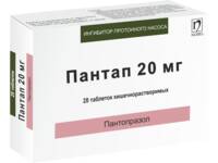 Пантап таблетки кишечнораств. 20мг упаковка №28