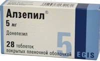 Алзепил таблетки п/о 5мг упаковка №28