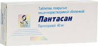 Пантасан таблетки п/о, кишечнораств. 40мг упаковка №30
