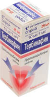 Тербинафин спрей для наруж. прим. 1% 25мл флакон с распыляющей насадкой №1