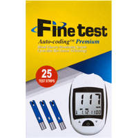 Система контроля уровня глюкозы в крови "Finetest Auto-coding Premium" с комплектующими  +тест/пол (1*50 шт.) №1
