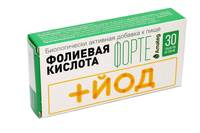Фолиевая кислота форте с йодом таблетки БАД 200мг упаковка №30