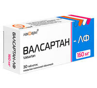 Валсартан-ЛФ таблетки п/о 160мг упаковка №30