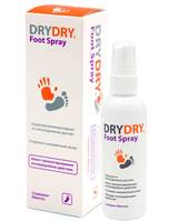 Средство-антиперспирант от потоотделения DRY DRY Foot Spray для ног 100мл упаковка №1