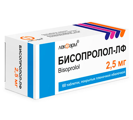 Бисопролол-ЛФ таблетки п/о 2,5мг упаковка №60