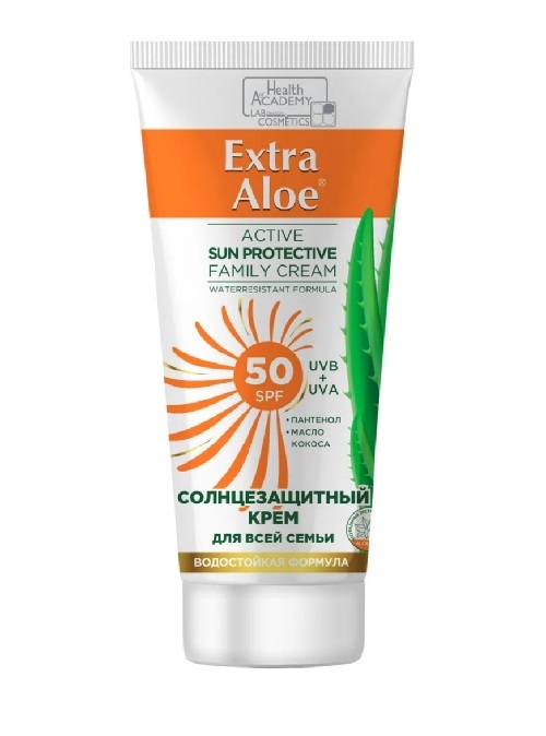 Крем солнцезащитный EXTRA ALOE для всей семьи SPF 50 100мл №1