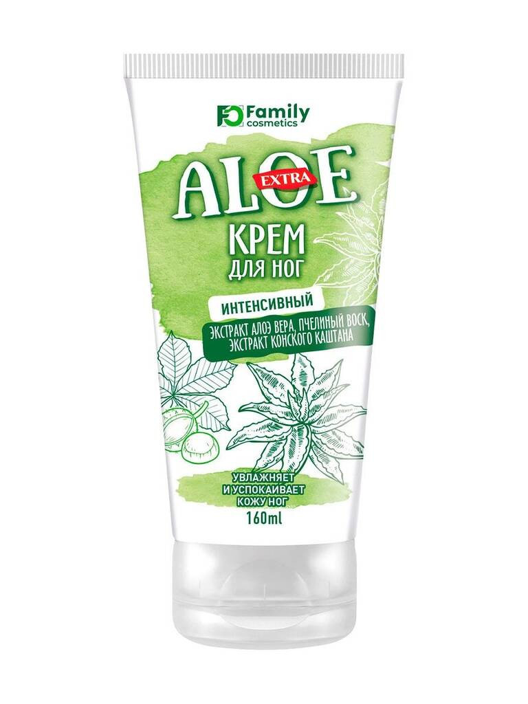 Крем Dermo-Cream "Extra Aloe" для ног интенсивный  160мл №1