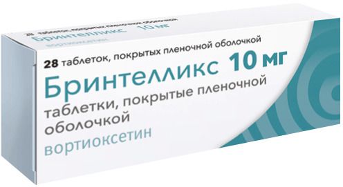 Бринтелликс таблетки п/о 10мг упаковка №28