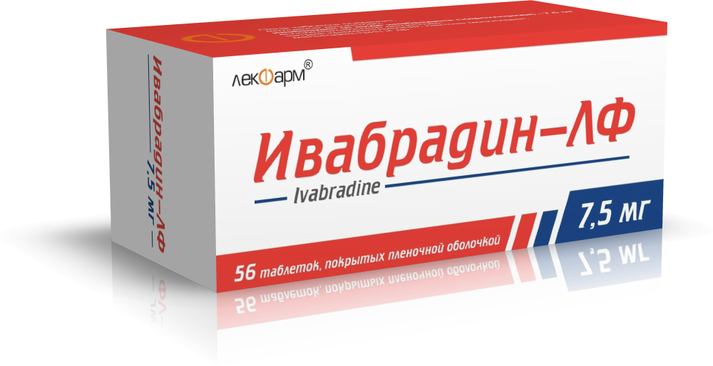 Ивабрадин-ЛФ таблетки п/о 7,5мг упаковка №56