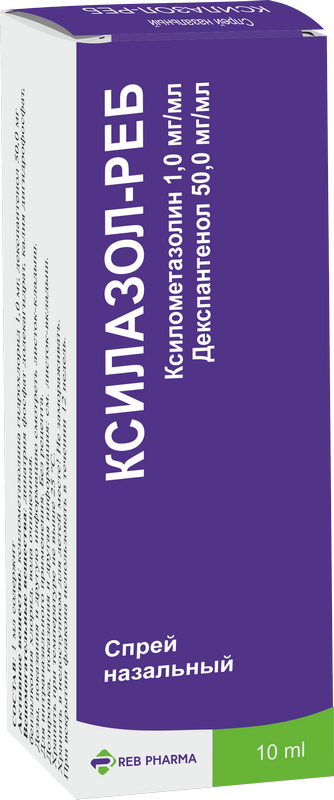 Ксилазол-Реб спрей назальн. 1мг/мл 50мг/мл 10мл флакон №1