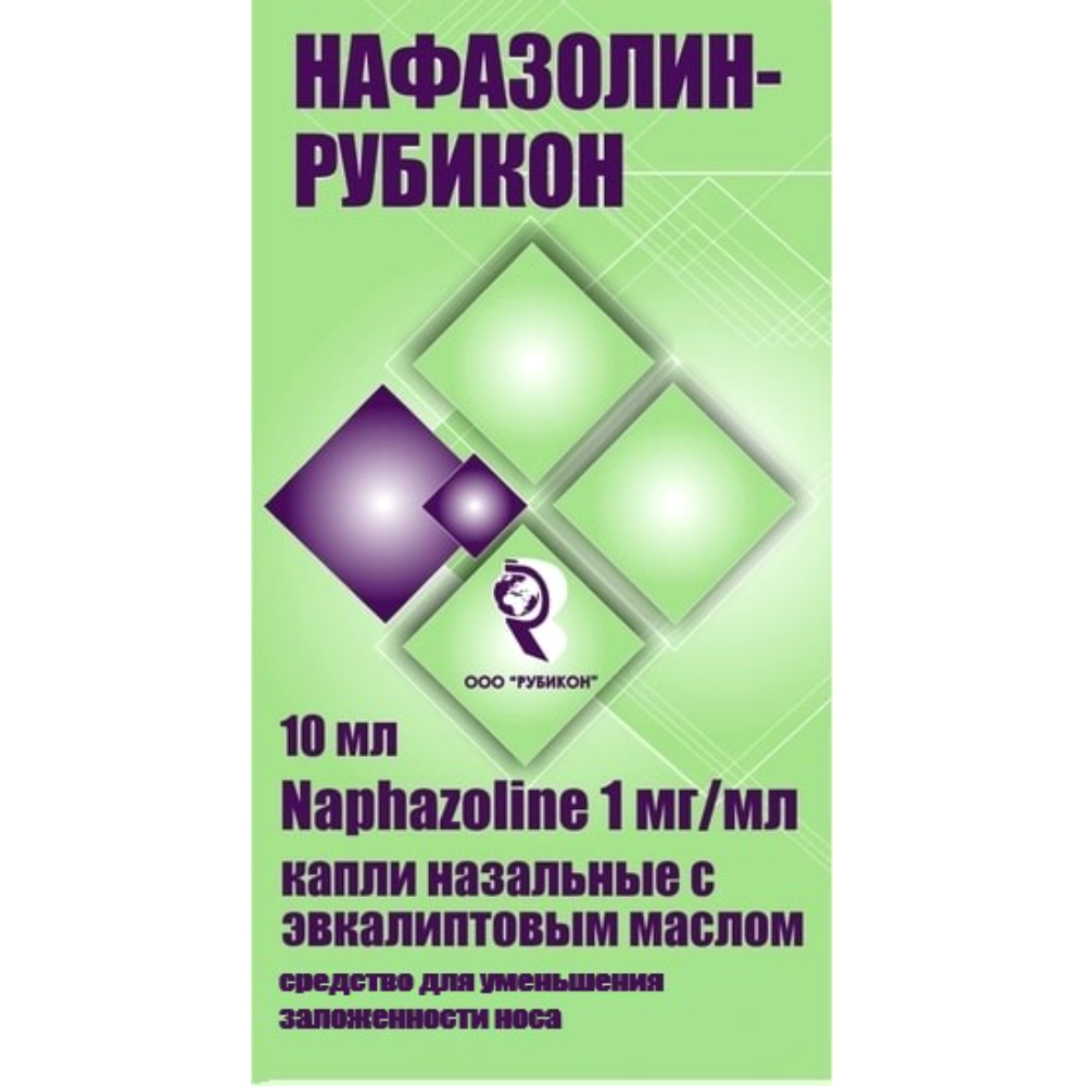 Нафазолин-Рубикон капли в нос с эвкалиптовым маслом 0,1% 15мл флакон №1