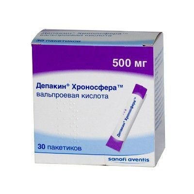 Депакин Хроносфера гранулы пролонг. 500мг пакет №30