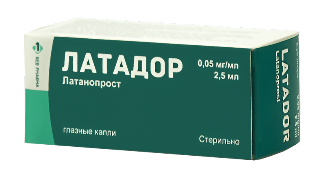 Латадор глазные капли 50мкг/мл 2,5мл флакон №1