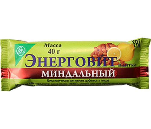 Энерговит БАД миндальный 40г