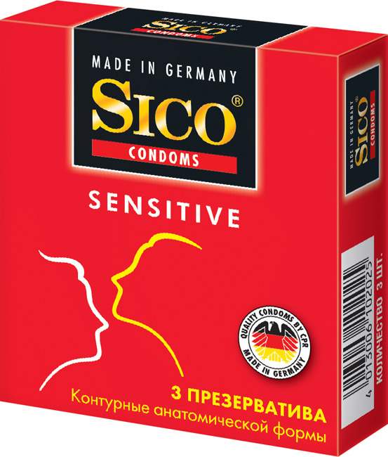 Презерватив SICO - SENSITIVE (контурные) №3