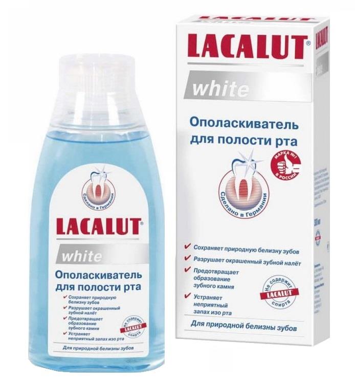 Ополаскиватель для полости рта LACALUT WHITE 300мл