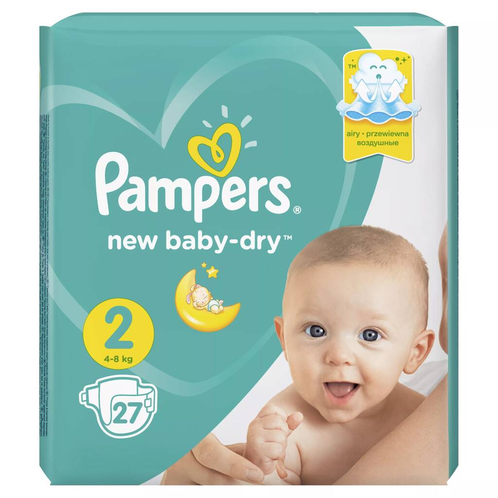 Подгузники Pampers NEW BABY мини детские 4-8кг №27